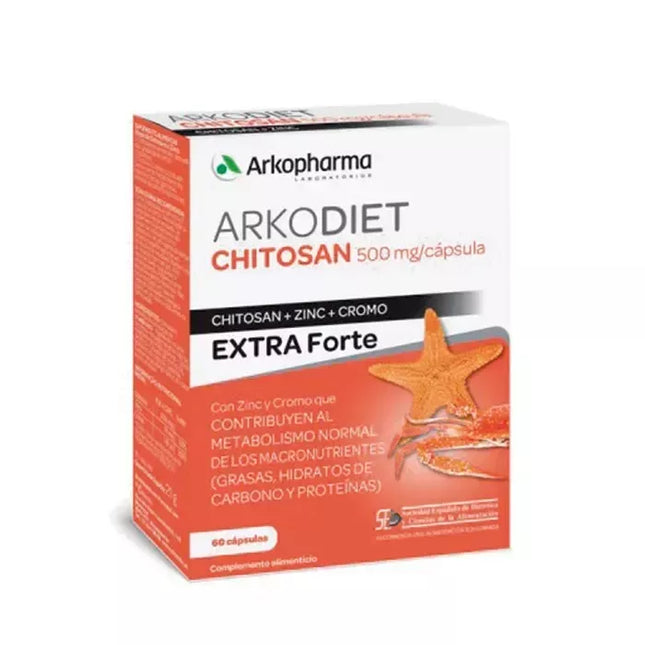 Arkopharma Chitosan Extra Forte 500mg 60 Kapsulių
