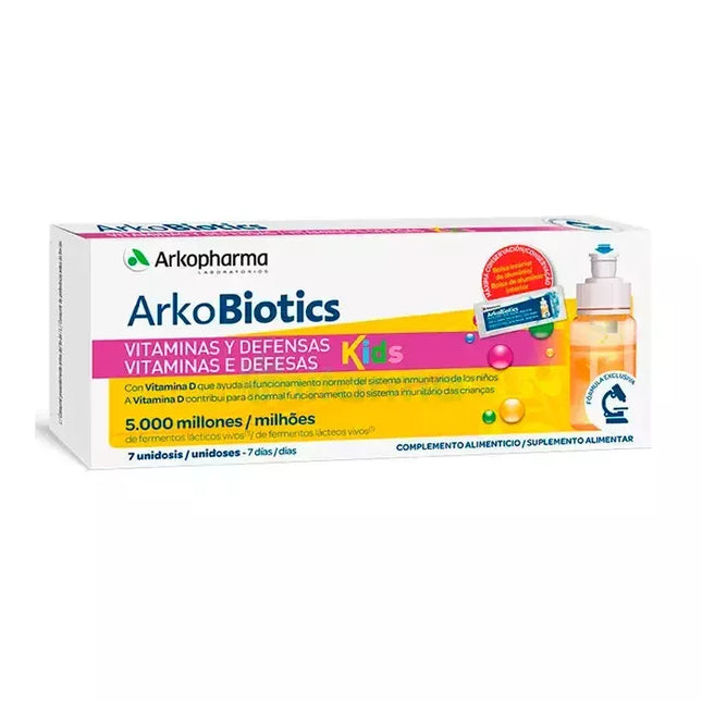 Arkopharma Arkobiotics Vitamin & Defence Vaikams 7 Dozių