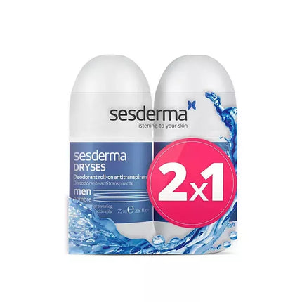 Sesderma Pack Dryses Deodorant Antiperspirant Roll On Vyrams 2x75ml