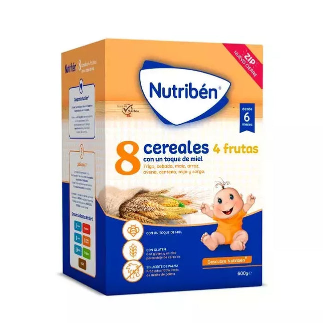 Nutriben 8 grūdai ir medus 4 vaisiai 600g
