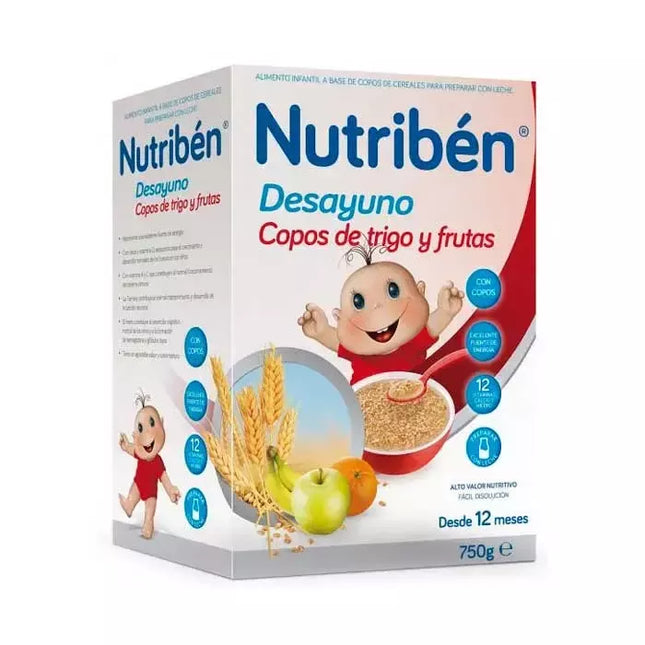 Nutribén Avižiniai dribsniai Kviečiai Kviečiai Vaisiai 750g