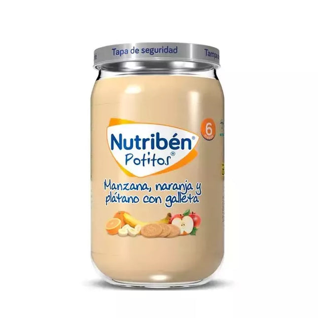Nutribén Obuolių, Apelsinų, Bananų ir Sausainių košė 235g