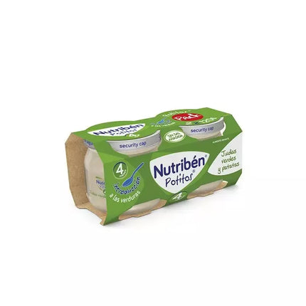 Nutriben Nutribén Potito Bipack: Žaliosios pupelės su bulvėmis 2x 120g