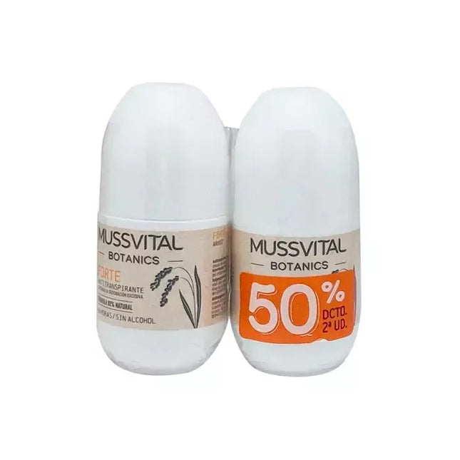 Mussvital Botanics Deo Forte 75ml rinkinys 2 vnt.
