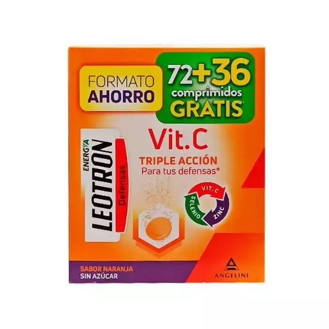 Leotron Vitamin C 72+36 Putojamosios tabletės