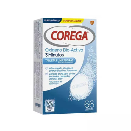 Corega Active Oxygen 3 minutų 66 tabletės