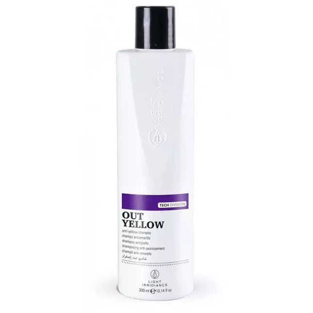 LIGHT IRRIDIANCE "Šviesos ryškumo technikos skyrius" Geltonos spalvos šampūnas nuo geltonumo 300ml
