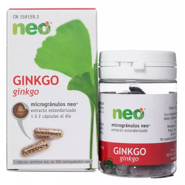 Neo Ginkgo Biloba Mikrogranulės 45 kapsulių