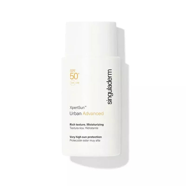 Singuladerm XpertSun Urban Advanced SPF50+ sodrios tekstūros kremas, 50 ml