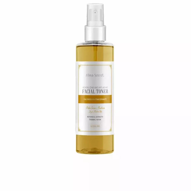 Alma Secret Revitalizuojantis ir nuo senėjimo veido tonikas su medetkų ir granatų ekstraktu 200ml