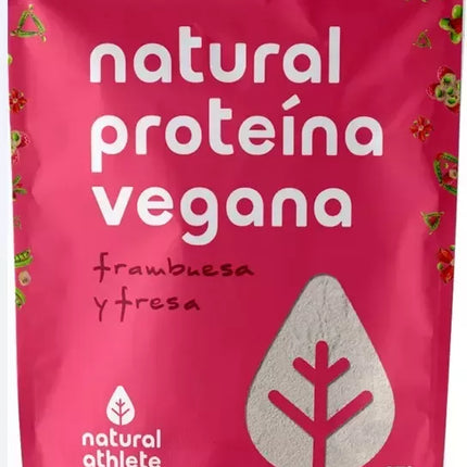 Natural Athlete Vegan Protein Strawberry and Raspberry Bio 350g