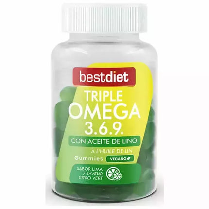 BEST DIET Trigubas Omega 3.6.9 60 gum \u0161ami