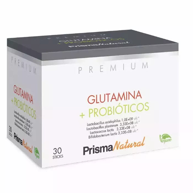 Prisma Natural Gliutaminas + Probiotikai 30 lazdelių x 4,37g