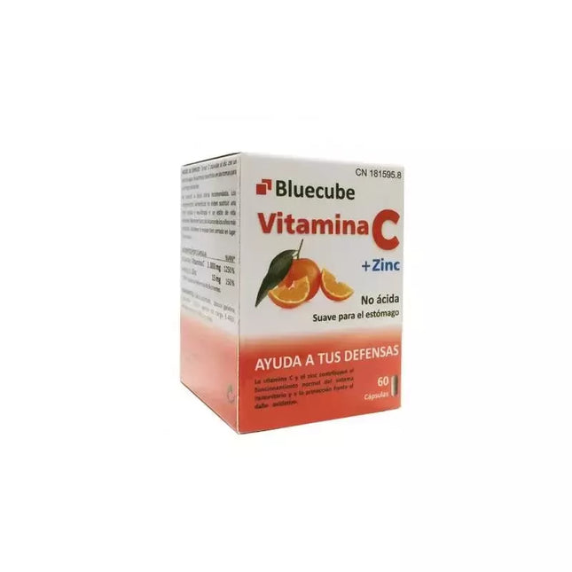 Bluecube Vitamino C Cinkas 60 Kapsulių