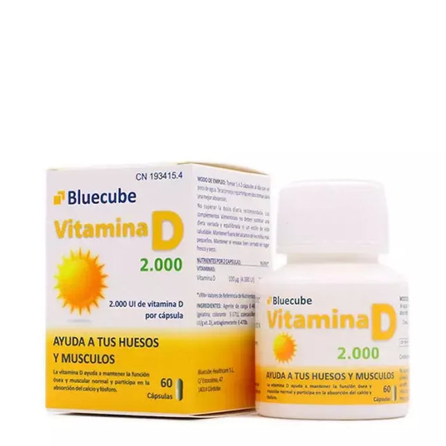 Bluecube Vitamin D 2000 60 Kapsulių