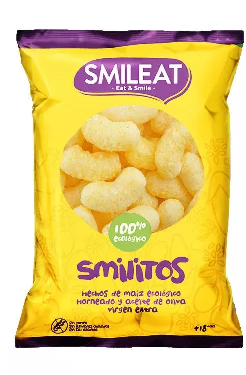 Ekologiški kukurūzų užkandžiai Smileat Smilitos 38g