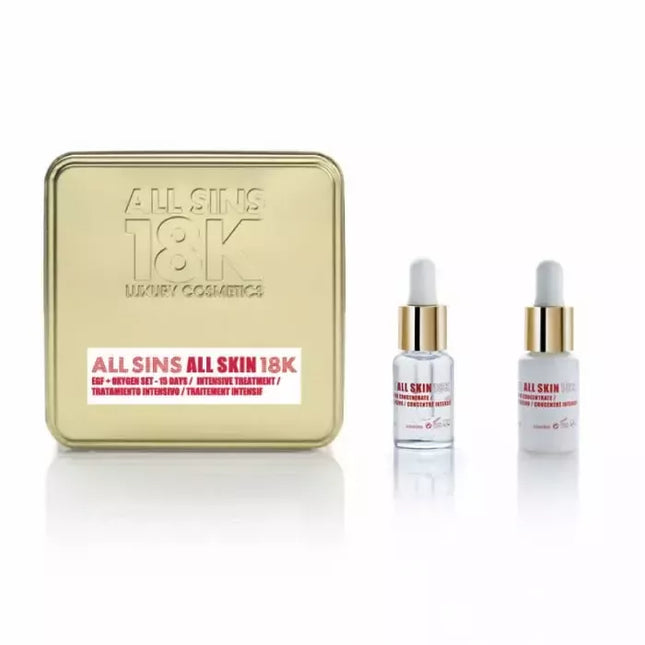 ALL SINS 18K Visiems Odos Tipams Deguonies Intensyvus 15 Dienų Procedūros Rinkinys 2 Vnt.