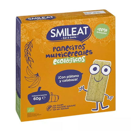 Smileat Bio dribsniai su bananais ir moliūgais 60g