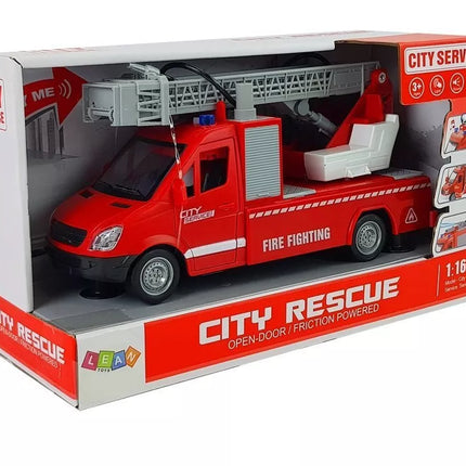 Frikcinė gaisrinė mašina 1:16 su garsu ir vandeniu