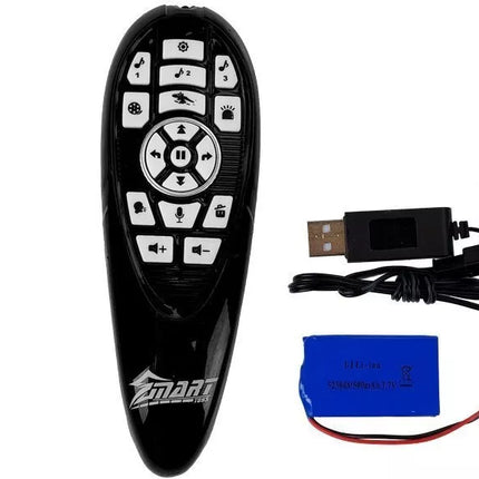 Dinozauras Tyranas robotas interaktyvus nuotolinio valdymo pultas K18 programavimas baltas