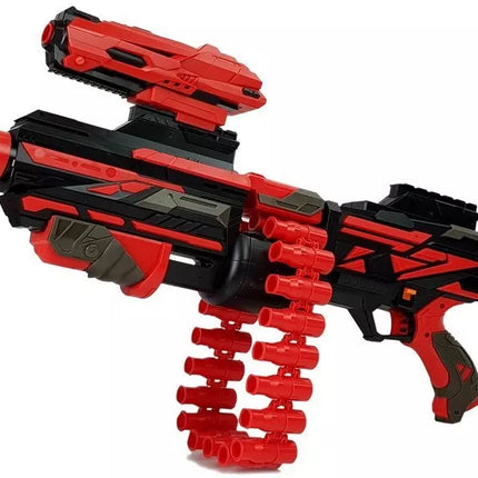 Šovinių pistoletas su putų užtaisais, 40 vnt., raudonas/juodas, Target