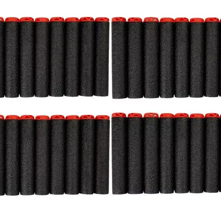 Šovinių pistoletas su putų užtaisais, 40 vnt., raudonas/juodas, Target