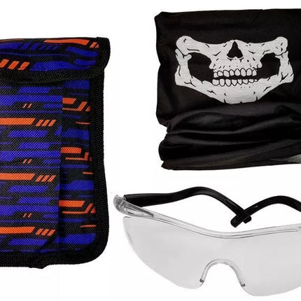 Kario komplektas "Commando" - kostiumas vaikui, šoviniai, akiniai, šalikas, liemenė