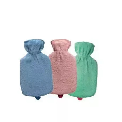 Karštas vandens maišelis su amerikietišku frotė pamušalu 2 litrai CORYSAN