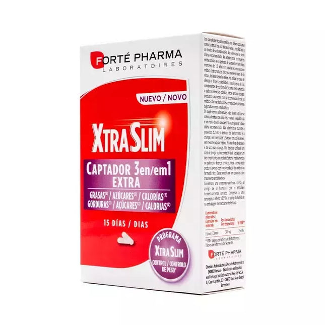 Forté Pharma Xtraslim Captador 3 in 1 60 kapsulių