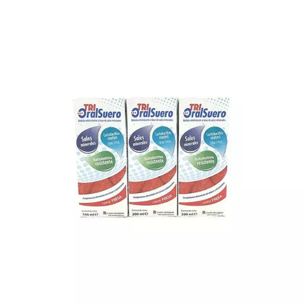 Bioral Trioralsuero Braškių pakuotė 3 dėžutės po 200ml