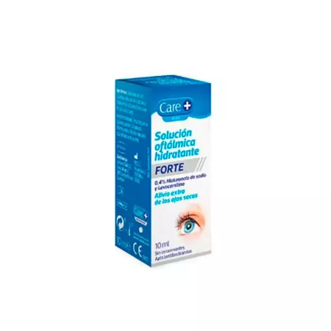 Care+ Drėkinamasis oftalminis tirpalas Forte 10ml