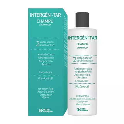 INTERGÉN Šampūnas nuo pleiskanų su degutu nuo riebiosios seborėjos