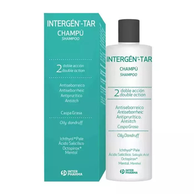 INTERGÉN Šampūnas nuo pleiskanų su degutu nuo riebiosios seborėjos
