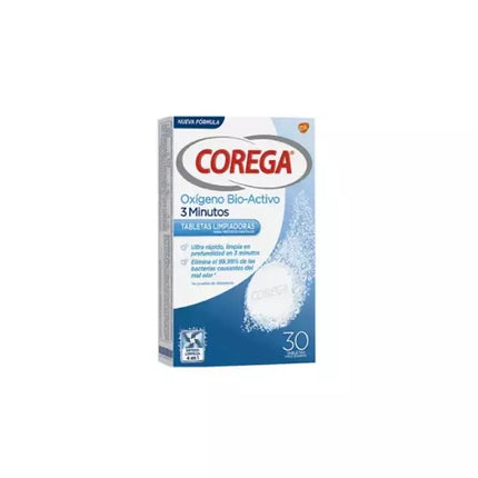 Corega Active Oxygen 3 minutės 30 tablečių