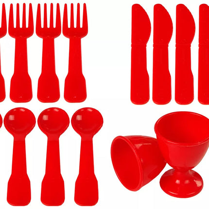 Maisto rinkinys ąsotis puodelis lėkštės 42 vnt.