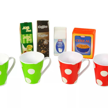 Maisto rinkinys ąsotis puodelis lėkštės 42 vnt.