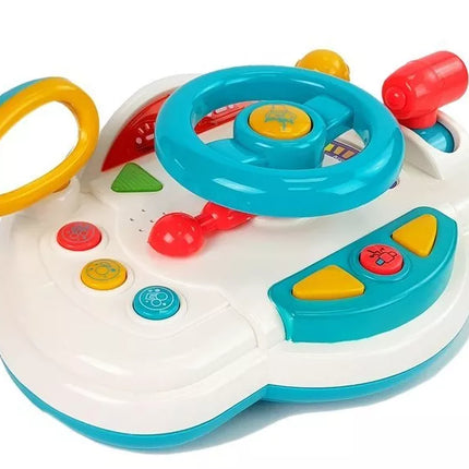 Interaktyvus kūdikio vairas su garso signalu ir šviesa