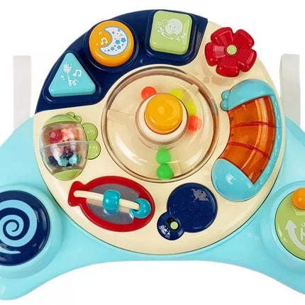 Interaktyvus kūdikio žaislinis skydelis Muzika Gyvūnas Mėlynas