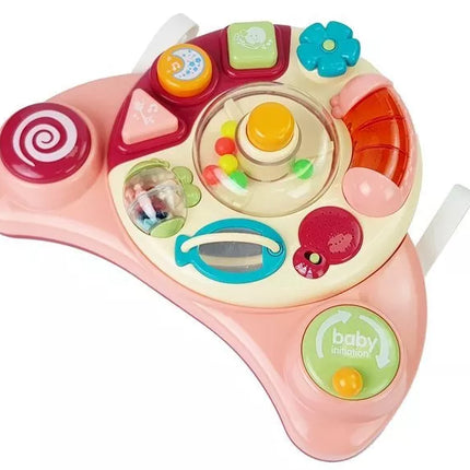 Interaktyvus kūdikių skydelis žaislas Muzika Gyvūnas Rožinis