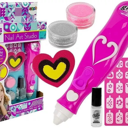 Nagų lako rinkinys, dozatorius, blizgantis nagų lakas