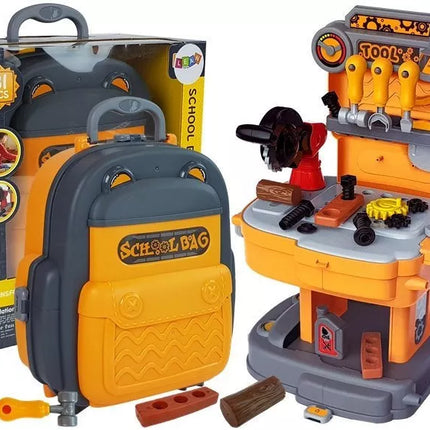 Įrankių rinkinio kuprinė Workshop oranžinė ir pilka