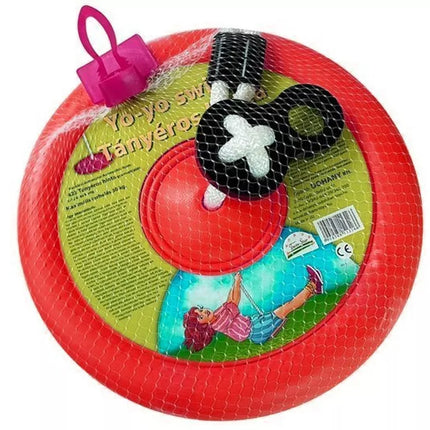 Vaikiškos sūpynės-lėkštė 423, raudonos