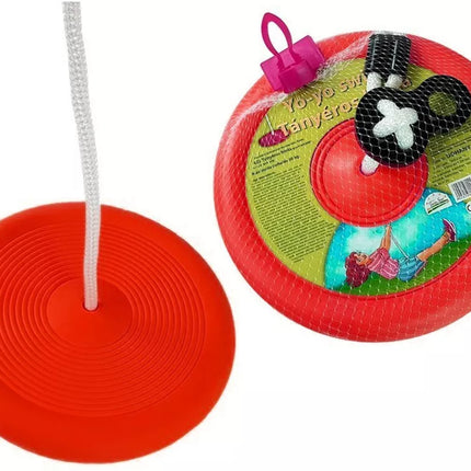 Vaikiškos sūpynės-lėkštė 423, raudonos