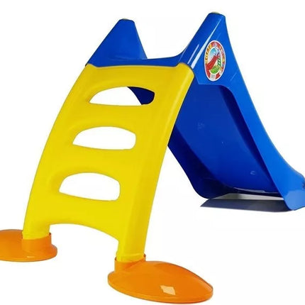 Sodo čiuožykla vaikams 424 mėlyna-geltona