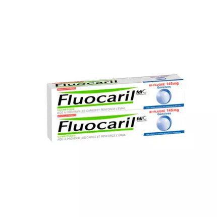Fluocaril Dantenų dantų pasta su bifluoridu 145mg rinkinys 2 x 75ml