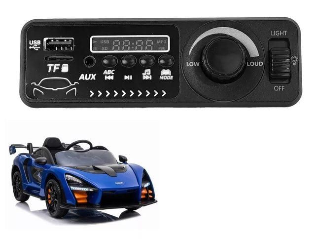 Muzikos panelė, skirta McLaren Senna automobiliui