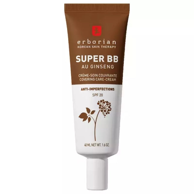 Erborian Super BB su ženšeniu, atspalvis "Chocolat", 40ml