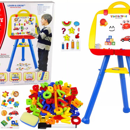 Pastatoma magnetinė lenta su magnetu