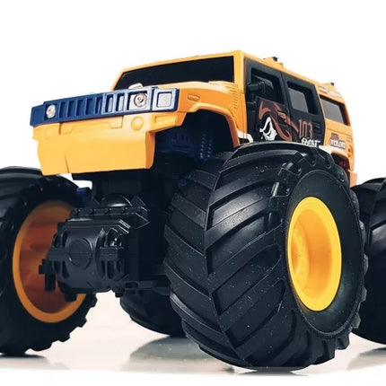 Dideli ratai Bigfoot nuotolinio valdymo pultas 2.4G 1:18 geltonas