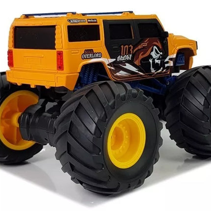 Dideli ratai Bigfoot nuotolinio valdymo pultas 2.4G 1:18 geltonas